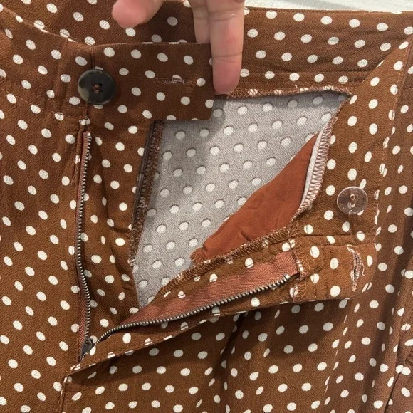 Free People Can’t Take My Eyes Off You Flare High Rise Polka Dots Women’s Large - Picture 6 of 15